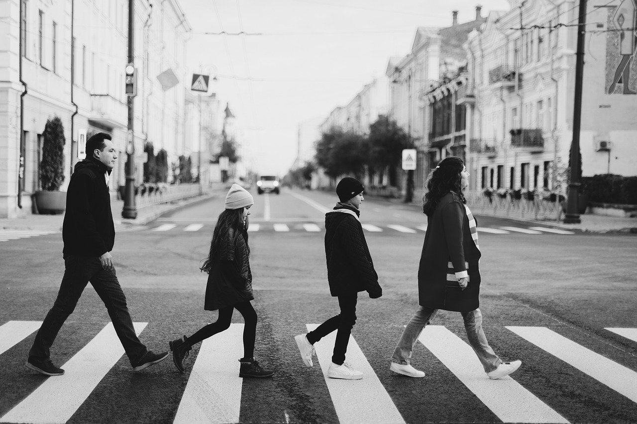kids, family, city, road, monochrome, family, family, family, family, family